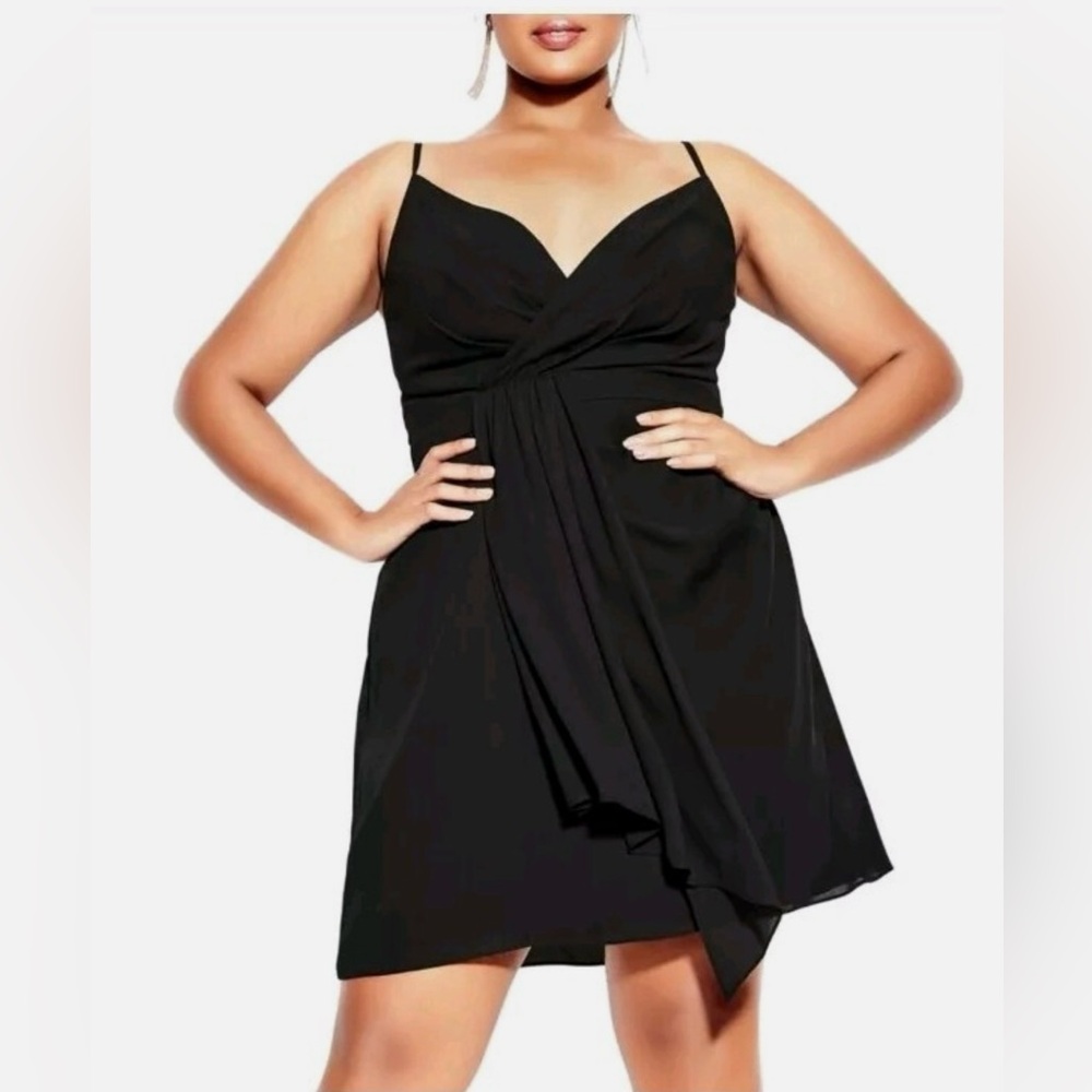 City Chic Black Mini Dress